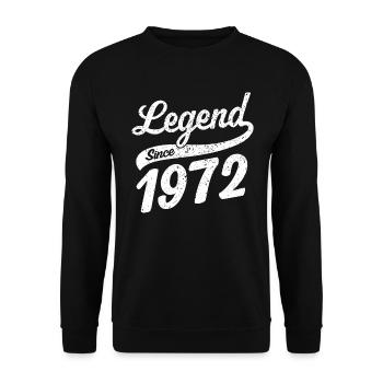 Légende depuis 1972 - Sweat-shirt Unisexe - noir - Devant - Alina (178cm) & Michal (187cm)