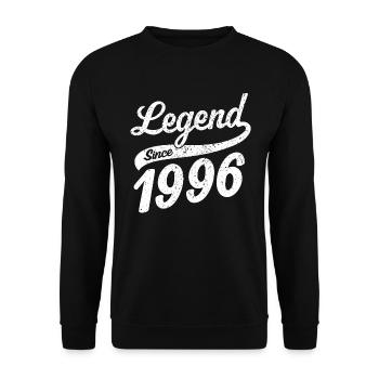 Légende depuis 1996 - Sweat-shirt Unisexe - noir - Devant - Alina (178cm) & Michal (187cm)