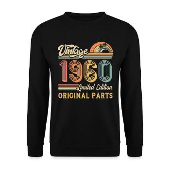 Vintage 1960 limited edition original parts - Unisex Sweatshirt - black - Front - Alina (178cm) & Michal (187cm)