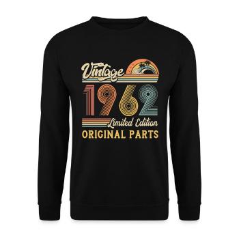 Vintage 1962 limited edition original parts - Unisex Pullover - Schwarz - Vorne - Alina (178cm) & Michal (187cm)