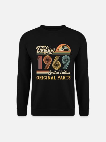 Vintage 1969 limited edition original parts - Unisex Pullover - Schwarz