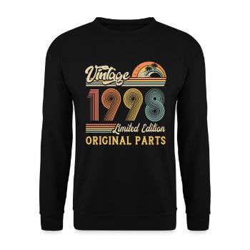 Vintage 1998 limited edition original parts - Unisex Sweatshirt - black - Front - Alina (178cm) & Michal (187cm)