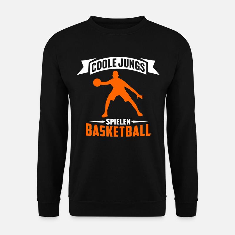 coole jungs spielen basketball basketballer jungs - Unisex Pullover - Schwarz