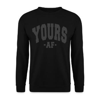 YOURS AF VALENTINE'S DAY SLOGAN DECORATION - Unisex Sweatshirt - black - Front - Alina (178cm) & Michal (187cm)