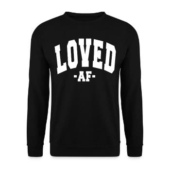 J’AI ADORÉ LA SAINT-VALENTIN EN DISANT HOMMES FEMMES - Sweat-shirt Unisexe - noir - Devant - Alina (178cm) & Michal (187cm)