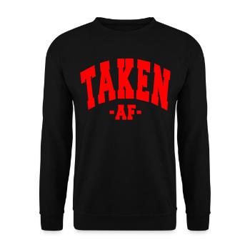 PRIS AF SAINT-VALENTIN EN DISANT FEMMES HOMMES - Sweat-shirt Unisexe - noir - Devant - Alina (178cm) & Michal (187cm)
