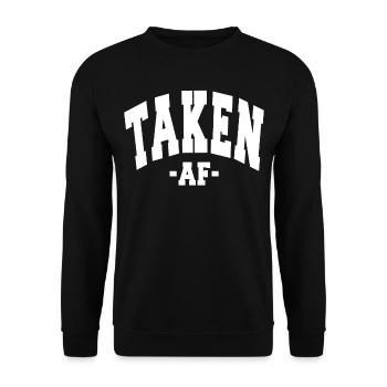 PRIS AF SAINT-VALENTIN EN DISANT FEMMES HOMMES - Sweat-shirt Unisexe - noir - Devant - Alina (178cm) & Michal (187cm)