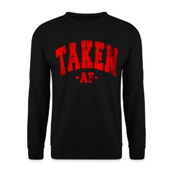 PRIS AF SAINT-VALENTIN EN DISANT FEMMES HOMMES - Sweat-shirt Unisexe - noir - Devant - Alina (178cm) & Michal (187cm)