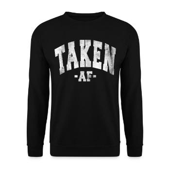 PRIS AF SAINT-VALENTIN EN DISANT FEMMES HOMMES - Sweat-shirt Unisexe - noir - Devant - Alina (178cm) & Michal (187cm)