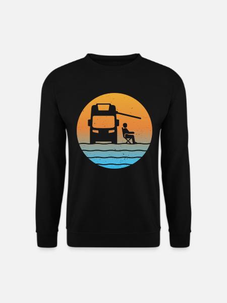 Wohnmobil sunset camping t-shirt camper - Unisex Pullover - Schwarz