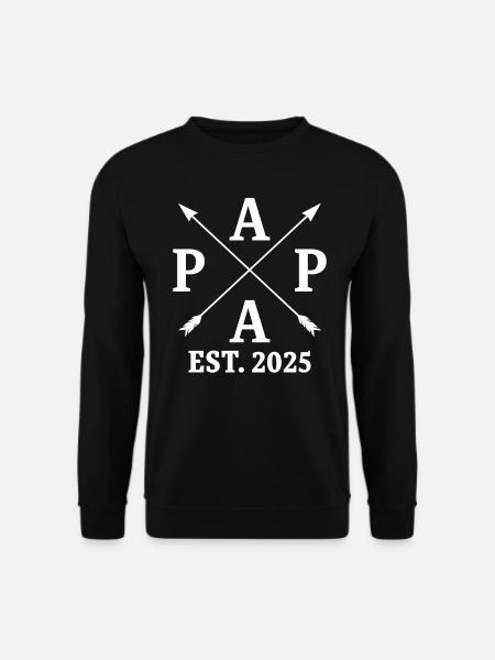 Papa Est. 2025 - Unisex Pullover - Schwarz