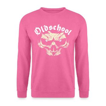 Old School - Alte Schule - Streetwear - Skull - Unisex Sweatshirt - pink - Front