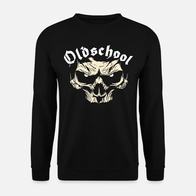 Old School - Alte Schule - Streetwear - Skull - Unisex Pullover - Schwarz