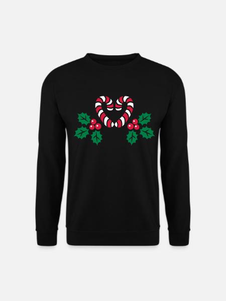 Candy Cane - Unisex Sweatshirt - black