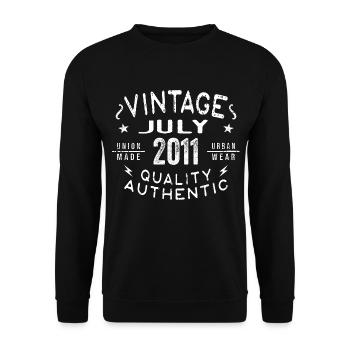 Juillet 2011 Anniversaire en 2011 Cadeau d’anniversaire - Sweat-shirt Unisexe - noir - Devant - Alina (178cm) & Michal (187cm)