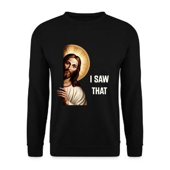 Jesus Freak Jesus Christus Meme Christlich Bibel - Unisex Pullover - Schwarz - Vorne - Alina (178cm) & Michal (187cm)