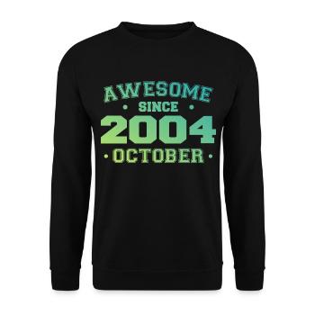 Octobre 2004 - Cadeau Anniversaire Octobre 2004 - Sweat-shirt Unisexe - noir - Devant - Alina (178cm) & Michal (187cm)