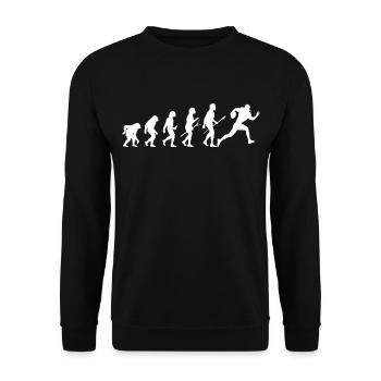 rugby evolution - Sweat-shirt Unisexe - noir - Devant - Alina (178cm) & Michal (187cm)