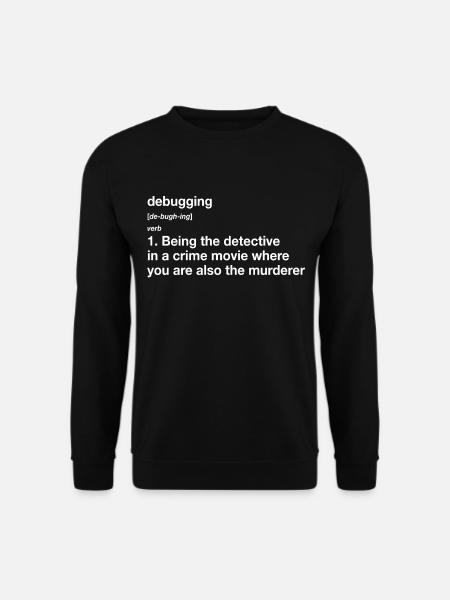 Debugging Definition - Unisex Pullover - Schwarz