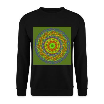 Vert, rouge, bleu, roue - Sweat-shirt Unisexe - noir - Devant - Alina (178cm) & Michal (187cm)