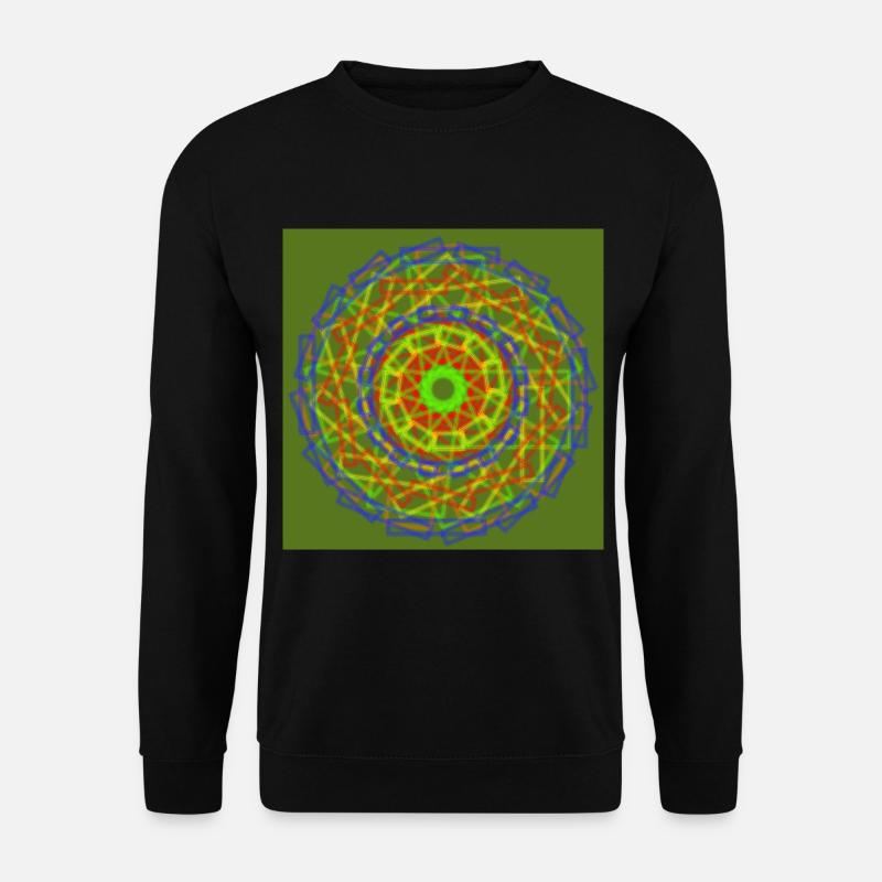 green red blue wheel - Unisex Sweatshirt - black