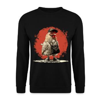 Talahon - Talahuhn - Sweat-shirt Unisexe - noir - Devant - Alina (178cm) & Michal (187cm)