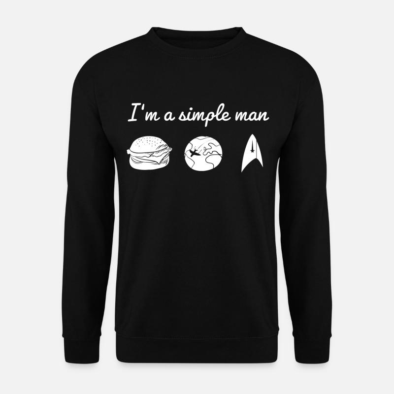 Star Trek Discovery I'm A Simple Man - Unisex Pullover - Schwarz