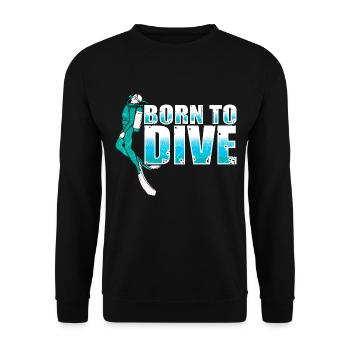 Plongeurs plongeurs - Sweat-shirt Unisexe - noir - Devant - Alina (178cm) & Michal (187cm)