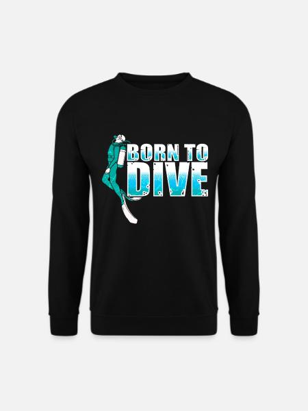 Tauchen Taucher - Unisex Pullover - Schwarz