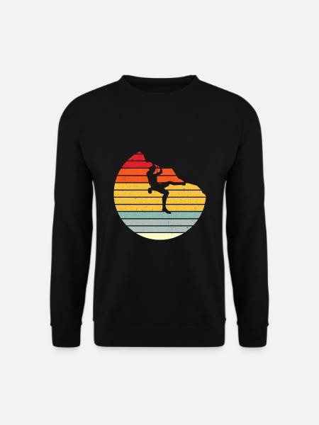 Klettern Vintage Retro - Unisex Pullover - Schwarz