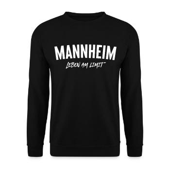 Mannheim - Leben am Limit - Unisex Pullover - Schwarz - Vorne - Alina (178cm) & Michal (187cm)