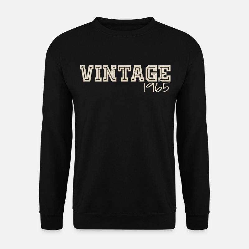 Jahrgang 1965 Original 1965 Retro 1965 Geschenk 1965 - Unisex Pullover - Schwarz