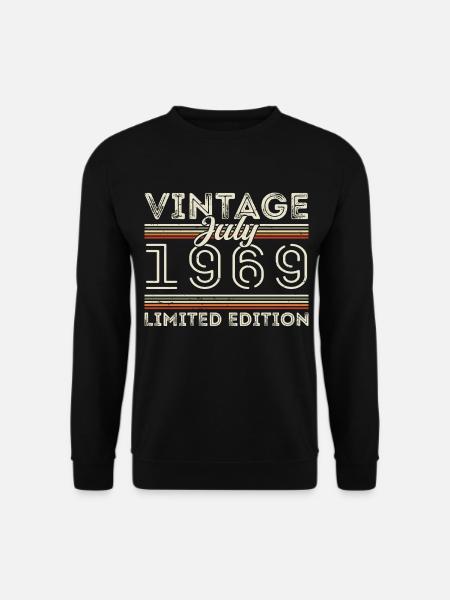 Juli 1969 Juli Geburtstagsgeschenk Juli 1969 - Unisex Pullover - Schwarz