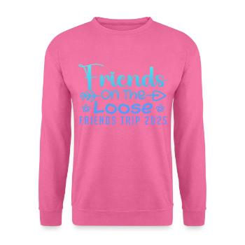 Friends On The Loose Friends Trip 2025 Vacation - Sweat-shirt Unisexe - rose - Devant