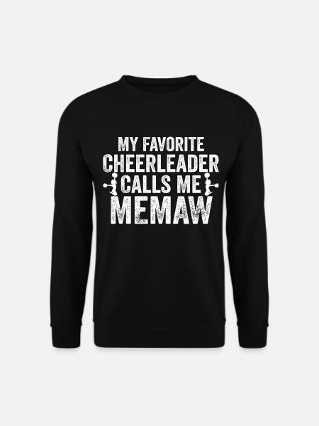 Mein Lieblings-Cheerleader nennt mich Memaw - Unisex Pullover - Schwarz