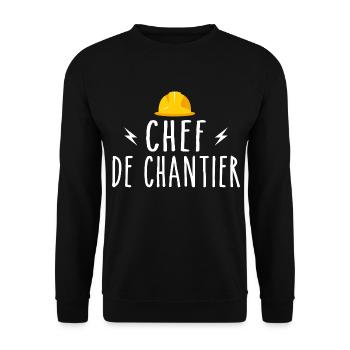 Site Manager - Unisex Sweatshirt - black - Front - Alina (178cm) & Michal (187cm)