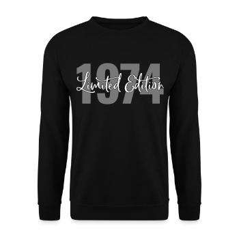 Édition limitée 1974 - Sweat-shirt Unisexe - noir - Devant - Alina (178cm) & Michal (187cm)