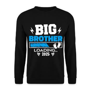 Big Brother Loading 2025 wird zu Big Brother - Unisex Pullover - Schwarz - Vorne - Alina (178cm) & Michal (187cm)