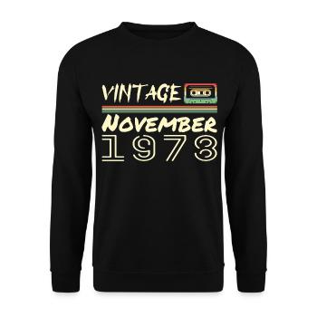 Légendaire Depuis Novembre 1978 - November 1978 - Sweat-shirt Unisexe - noir - Devant - Alina (178cm) & Michal (187cm)