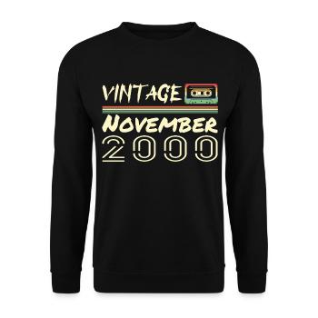 Legendary Since November 2000 - November 2000 - Unisex Sweatshirt - black - Front - Alina (178cm) & Michal (187cm)