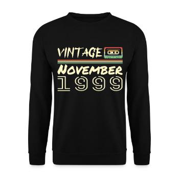 Legendary Since November 1999 - November 1999 - Unisex Sweatshirt - black - Front - Alina (178cm) & Michal (187cm)