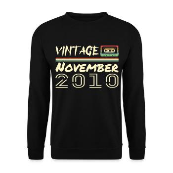 Legendary Since November 2010 - November 2010 - Unisex Sweatshirt - black - Front - Alina (178cm) & Michal (187cm)