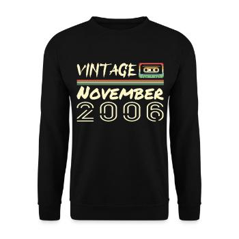 Legendary Since November 2006 - November 2006 - Unisex Sweatshirt - black - Front - Alina (178cm) & Michal (187cm)