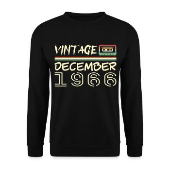 1966 December 1966 Jubilee December 1966 - Unisex Sweatshirt - black - Front - Alina (178cm) & Michal (187cm)