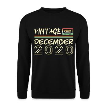 2020 December 2020 Jubilee December 2020 - Unisex Sweatshirt - black - Front - Alina (178cm) & Michal (187cm)