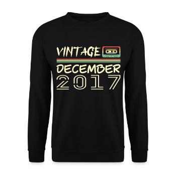 2017 December 2017 Jubilee December 2017 - Unisex Sweatshirt - black - Front - Alina (178cm) & Michal (187cm)