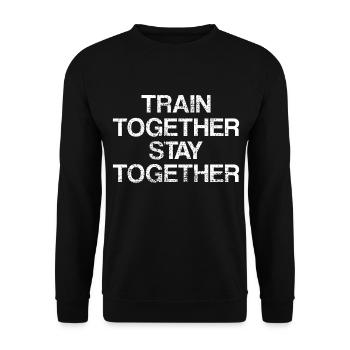 Fitness Couple - Unisex Pullover - Schwarz - Vorne - Alina (178cm) & Michal (187cm)