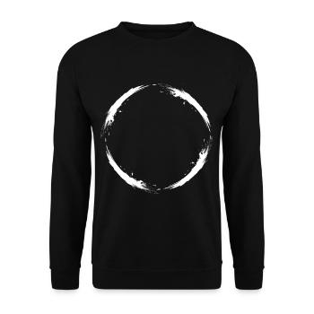 kreis bürste variante neu Vektor Design - Sweat-shirt Unisexe - noir - Devant - Alina (178cm) & Michal (187cm)
