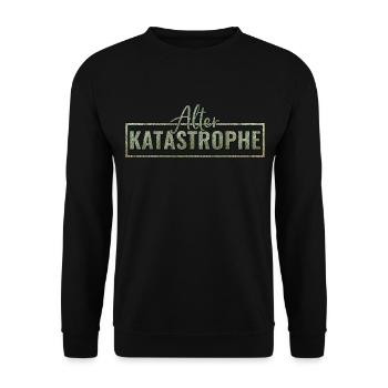 Alter Katastrophe - Unisex Pullover - Schwarz - Vorne - Alina (178cm) & Michal (187cm)