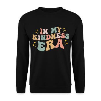 In meiner Kindness-Ära Lustig Groovy In meiner Kindness-Ära - Unisex Pullover - Schwarz - Vorne - Alina (178cm) & Michal (187cm)